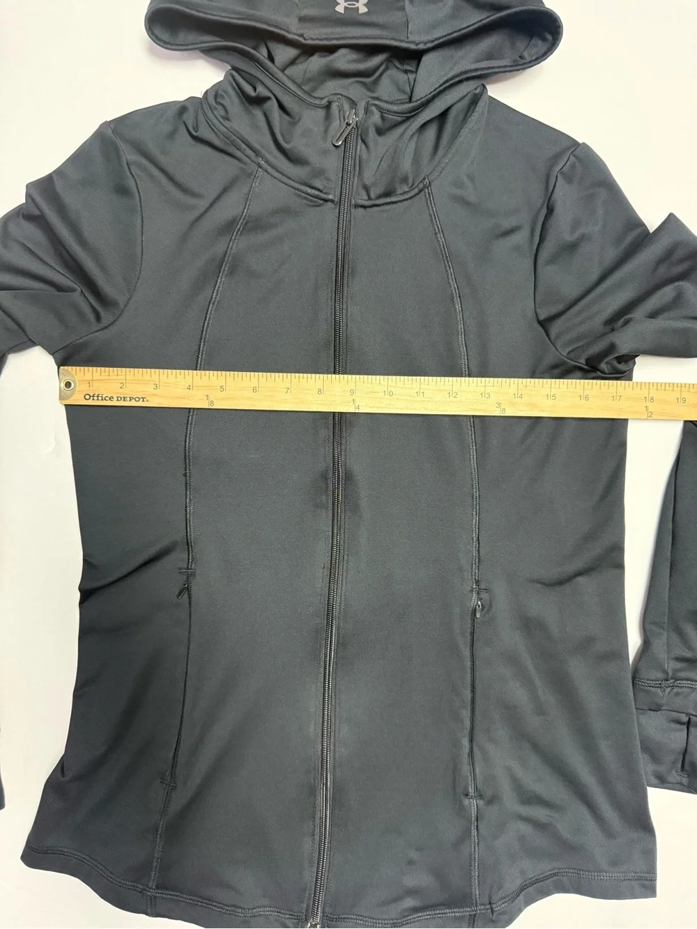 Under Armour Meridian hooded full zip black jacket women’s M